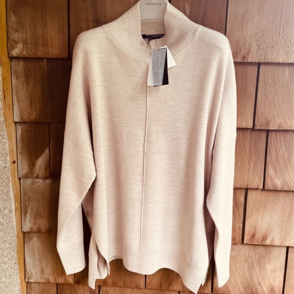 French Connection Oversize Babysoft River Knits High Neck Jumper Ton Sweater - Picture 3 of 17